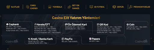 casinoelit para çekme